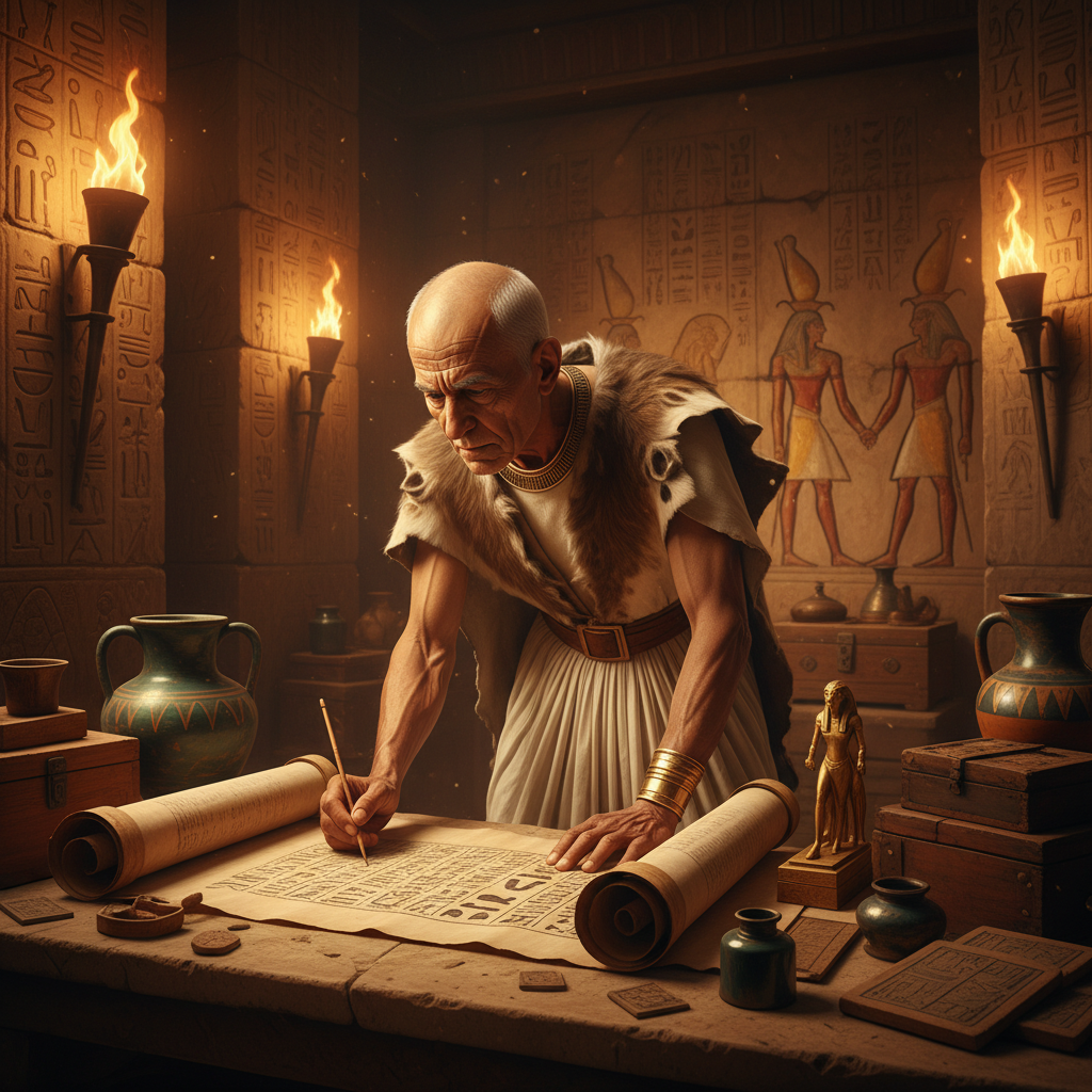 Illustration for Deciphering the Sacred Canvas: Ancient Egyptian Dream Interpretation Symbols and Their Enduring Significance